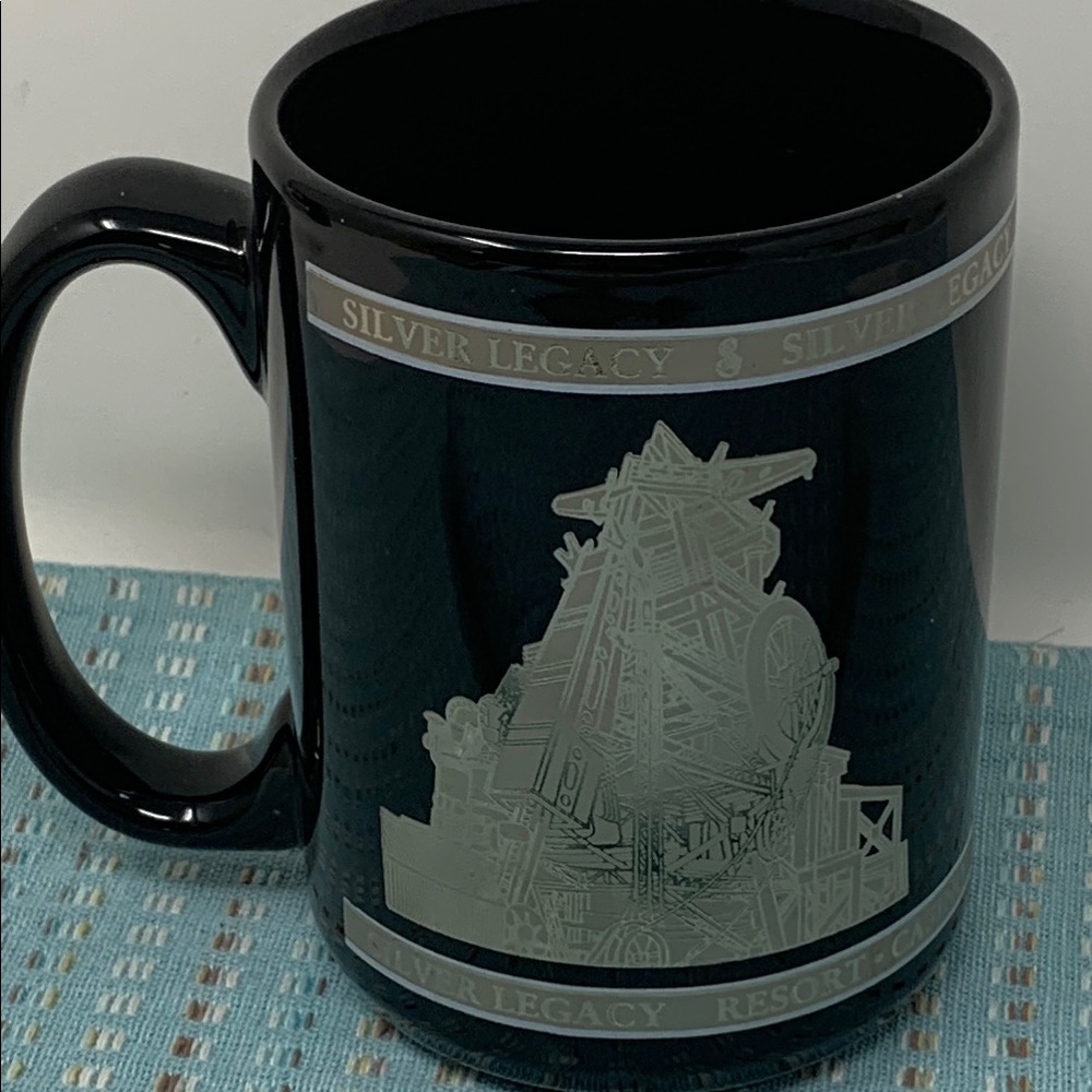 Silver Legacy Black Mug